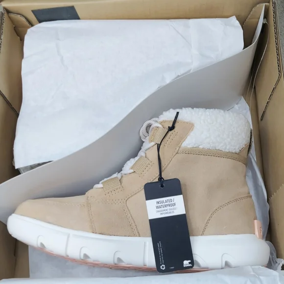 Sorel Explorer II Carnival Cozy WP Waterproof Canoe Sea Salt Boots Womens Size 8 - Picture 11 of 13